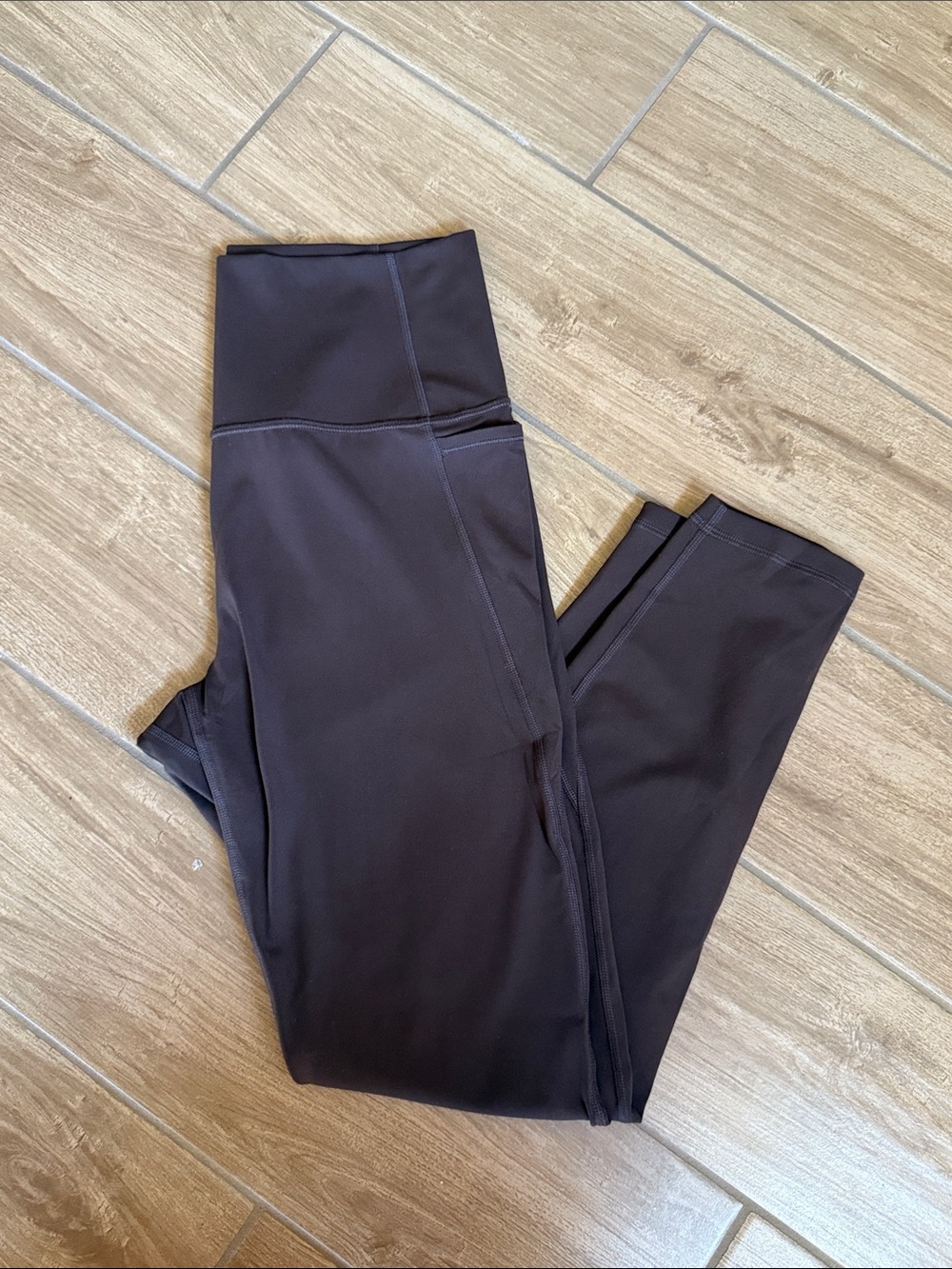 CRZ YOGA brown High-Waist Pocket Leggings